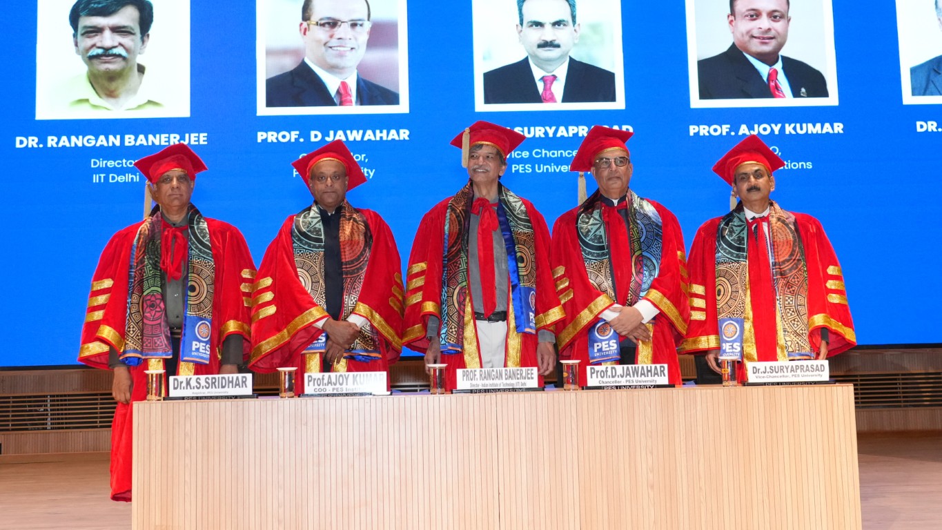 Self-discovery and Questioning are Important in Learning: IIT Delhi Director-Prof. Rangan at Convocation 2026 of PES University