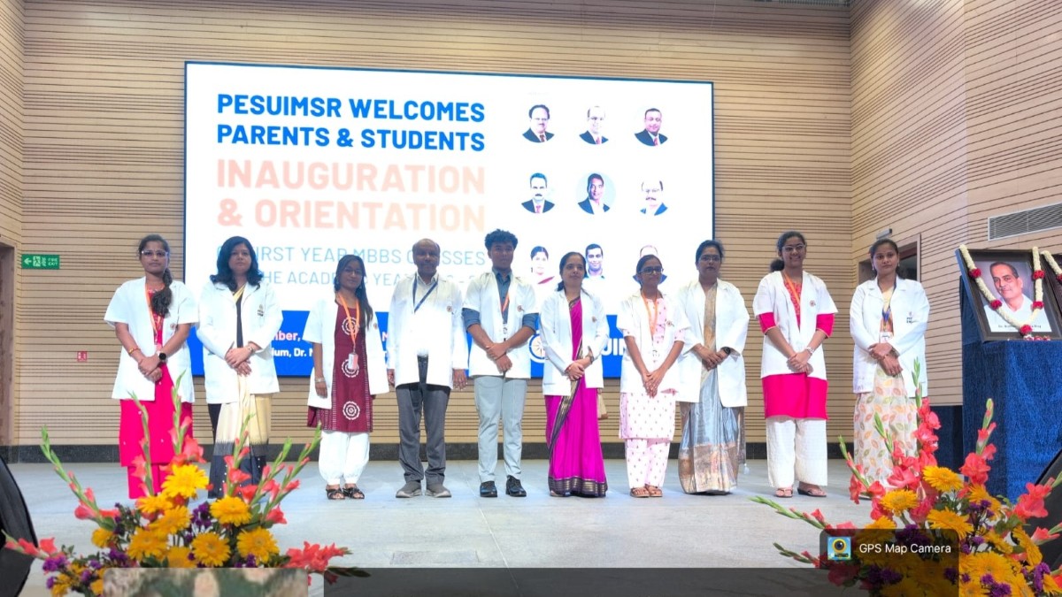 Orientation and White Coat Ceremony Marks the Beginning of a Noble Medical Journey at PESUIMSR