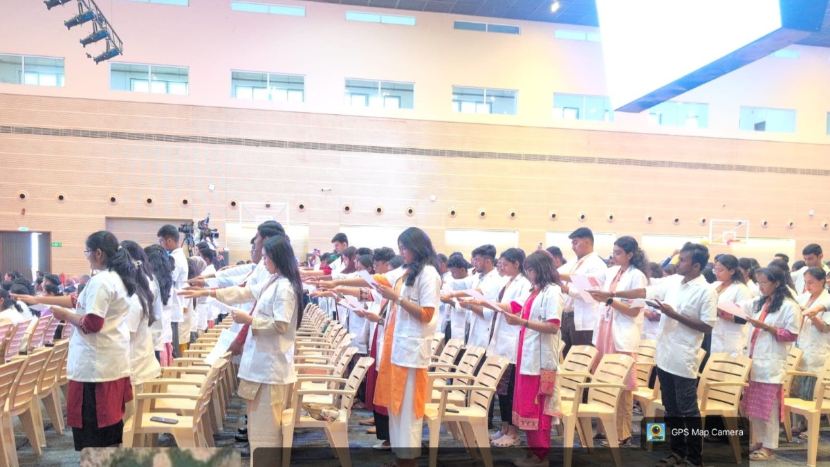 Orientation and White Coat Ceremony Marks the Beginning of a Noble Medical Journey at PESUIMSR